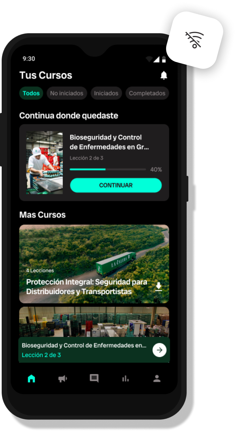 Mockup de teléfono con Excuela